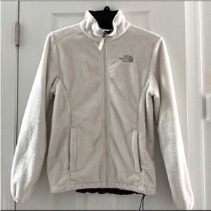 White Northface Fleece Jacket like NEW!